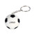 Custom Soccer Ball Shape Stress Ball Keychain - White