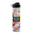 Custom 24 oz. Slim Fit Water Bottle with Flip Lid - Digital - Clear With Black Lid 