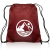 Custom Classic Polyester Drawstring Bags - Burgundy
