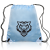 Custom Classic Polyester Drawstring Bags - Carolina Blue 