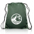 Custom Classic Polyester Drawstring Bags - Forest Green 
