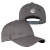 Custom Wolverine Pencil Sleeve 6 Panel Cap - Dark Grey Front and back View