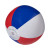 Custom 10" Patriotic Red, White/Blue/Red Beach Ball - Back View
