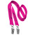 Custom 0.75" Double Ended Polyester Lanyard - Hot Pink