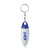 Custom Dallas Plastic Pill Bottle Keychains - Blue