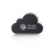 Custom Cloud Shaped Stress Balls - Black