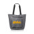 Custom Cinder Tote Bags with Zipper Front Pocket - Grey Front View