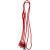 Custom Metallic 3-in1 Cable with Type C USB - Red