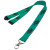 Custom 0.62" Polyester Lanyard with Safety Breakaway - Kelly Green 