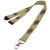 Custom 0.62" Polyester Lanyard with Safety Breakaway - Tan 