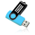 Custom 8GB Swivel USB Drives - Aqua
