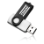 Custom 8GB Swivel USB Drives - Silver 