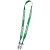 Custom 0.75" USA Made Double Ended Dye-Sub Lanyard - Green
