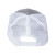 Custom Structured Trucker Snapback Caps - Heather Grey With White Back View