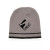 Custom Acrylic Knit Beanies with Double Stripe - Gray With Black