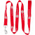 Custom 72" L Durable Pet Leash with Metal Carabiner - Red
