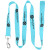 Custom 72" L Durable Pet Leash with Metal Carabiner - Light Blue