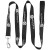 Custom 72" L Durable Pet Leash with Metal Carabiner - Black