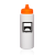 Custom 32 oz HDPE Plastic Water Bottles with Quick Shot Lid - Neon Orange 