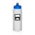 Custom 32 oz HDPE Plastic Water Bottles with Quick Shot Lid - Blue 