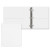 Custom 2" Overlay Angle D Ring Binder - Blank - White