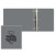 Custom 3" Express Angle D Ring Binder - Gray