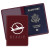 Custom Economy Passport Case - Burgundy 