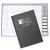 Custom Academic Monthly Desk Planners - Leatherette - Carbon Fiber