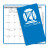 Custom Academic Monthly Pocket Planners - Bright Blue