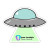 Custom UFO Shaped NoteKeeper Magnet 20 Mil 
