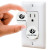 Custom Round Safety Plug - White Lifestyle