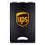 Custom Storage Clipboard with Solar Calculator - Black Back View