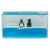 Custom Mini Penguin Liquid Wave Paperweight - Clear - Back View