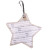 Custom Star Zipper Pull - White Back View