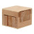 Custom Wooden Sliding Cube Puzzle - Laser - Side View