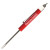Custom Pocket Screwdriver - 1/8" Flat Tip Blade w/Hex Bit Top - Red 