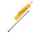 Custom Jumbo Pocket Screwdriver - Rev 3/16" Std. 1 PLP Blade/Valve Stem Top - Yellow