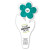 Custom Flower-Shaped Bookmarks - Teal