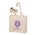 Custom Heavyweight Cotton Tote Bag with 2 Bottle Holders - Natural 