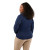 Custom Dara Women's Recycled Tech Quarter Zip - Vintage Navy Back View