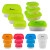 Custom Square Portion Control Containers - All Colors 
