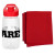 Custom Easy Pour 18 oz. Bottle Fitness Set - Red 