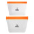 Custom Reusable Food Storage Bag Set - Orange 