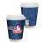 Custom 12 oz. Full Color Paper Cup with Lid - Front and Back View