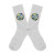 Custom Recycled High Sock - White