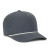 Custom High crown performance cap - Heathered Slate/White