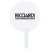 Custom Lightweight Plastic Hand Fan - White