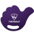 Custom Thumbs Up Hand Fan - Purple