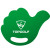 Custom Thumbs Up Hand Fan - Green 