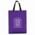 Custom On The Go Foil Lined Tote - Purple 